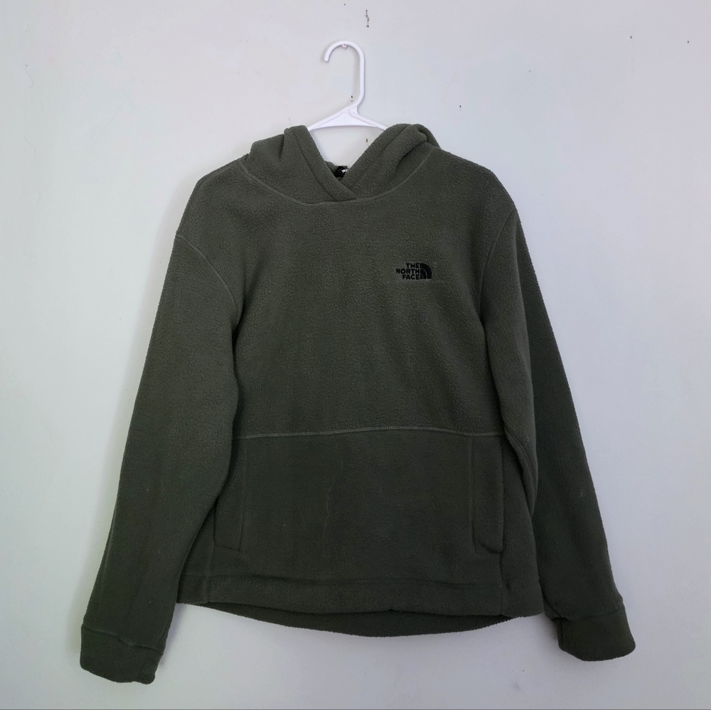 The North Face Men's Olive Green Fleece Hoodie